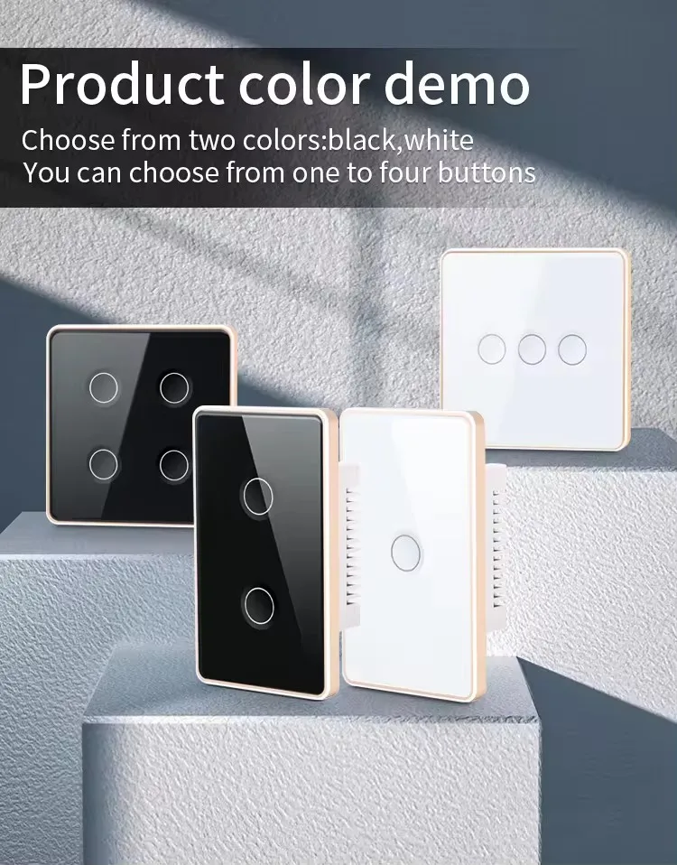 Smart Wifi Lighting Touch Switch Tuya Smart Home Wall Switch Alexa