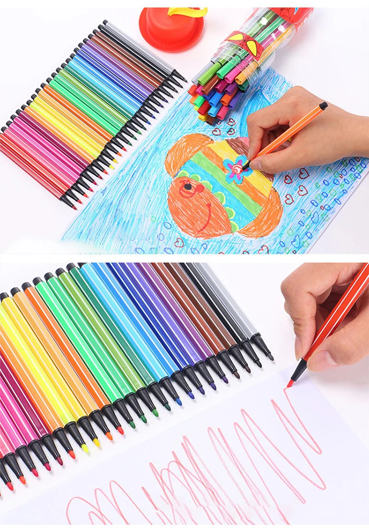 Little Warrior Bucket Children's Watercolor Pens Can Be Washed