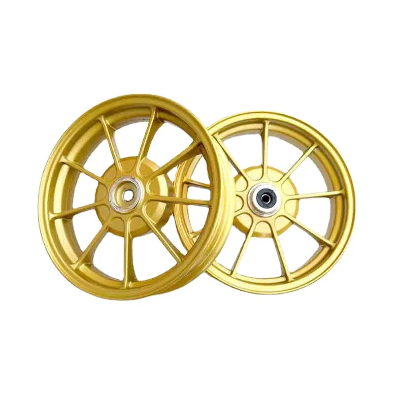 10 Inch Golden Rim Hub - Front Drum Brake Motorcycle Rim