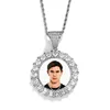 Silver big diamond (diameter 40mm) +60cm twist chain