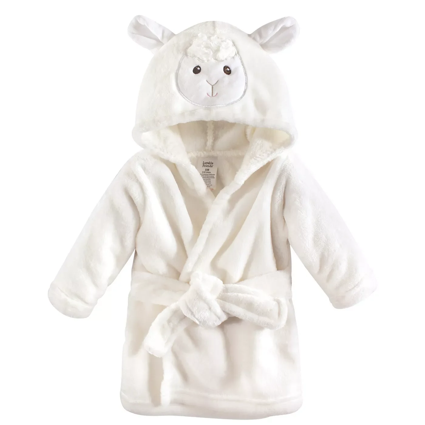 Wholesale Cute Baby Infant Plush Animal Face Bathrobe Custom Soft Baby Hooded Bath Towel