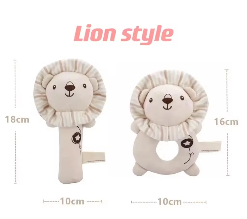 Детские Развивающие мягкие детские игрушки на заказ Погремушки Мягкие Мультяшные милые плюшевые погремушки животные