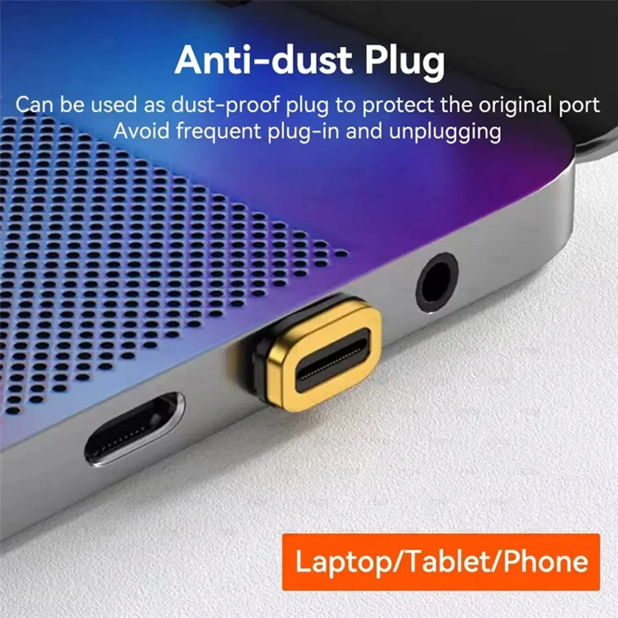 PSDA 100W Magnetic USB Type-C OTG Adapter 40Gbps Thunderbolt Fast Charging Converter USB 3.0 Fash Driver Hub for Macbook Phone