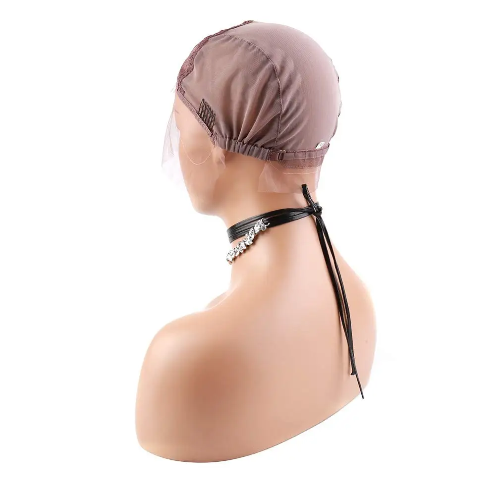 Регулируемые эластичные ремни 360 кружевная передняя крышка парика для изготовления