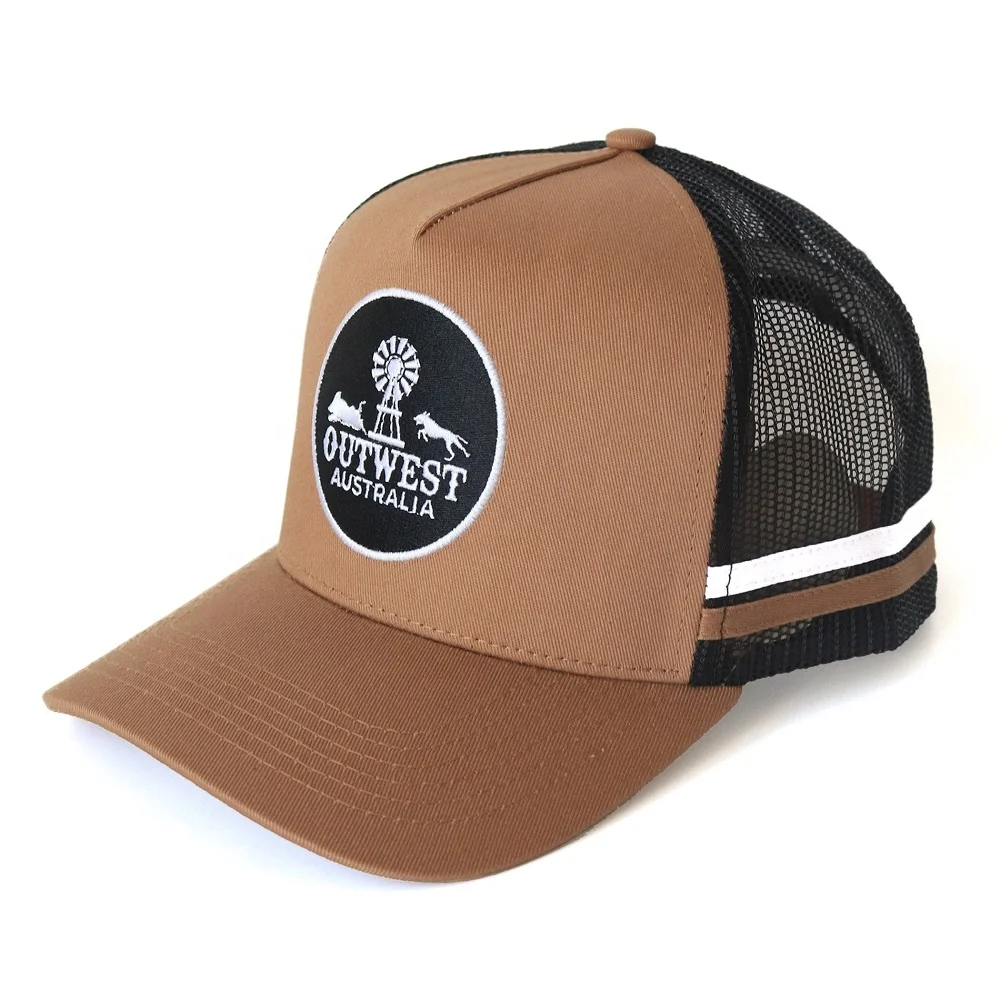Hot Selling Wholesale Classic 5 Panel Cap With Mesh Adjustable Snapback Buckle Fashion tide Cap Trucker Cap