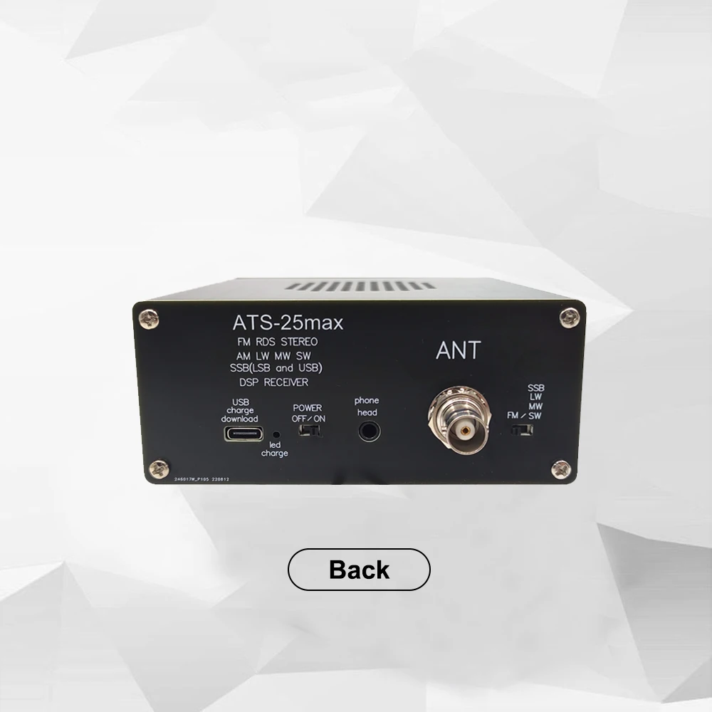 ATS-25 Max Si4732 Full-Band DSP Receiver with 2.4" Touch Screen, FM, LW ...