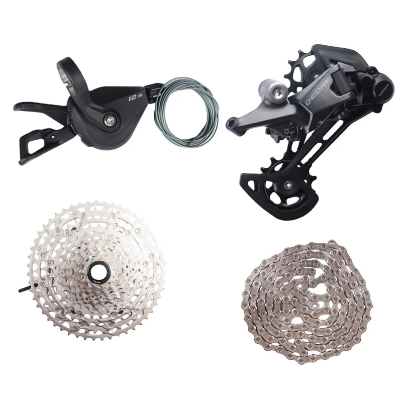 SHIMANO DEORE M6100 Groupset For 1x12s MTB M6100 Shifter Rear Derailleur 10 51T Cassette Sunshine K7 DEORE 12S 4pcs Kit Alibaba