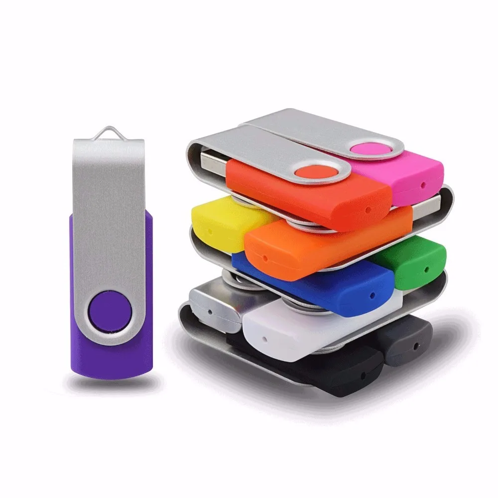 Wholesales Swivel Twist USB Flash Drive Pen Drive OEM Customized LOGO Memory Stick Flipper USB Stick