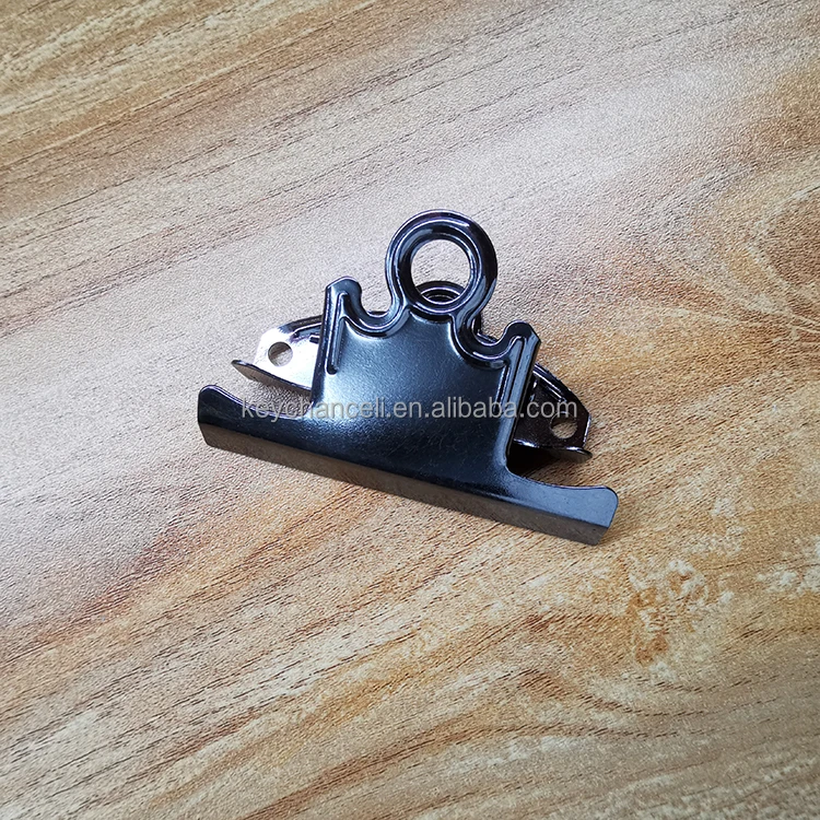 78mm Popular Black Nickel & Matte Metal Clipboard Clip for Restaurant Menu Wooden Board
