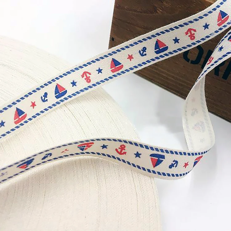 Custom clothing thermal Printed Brand Name Logo Wire Edge Christmas Gift Hair Roll Silk Satin Decorative Ribbon