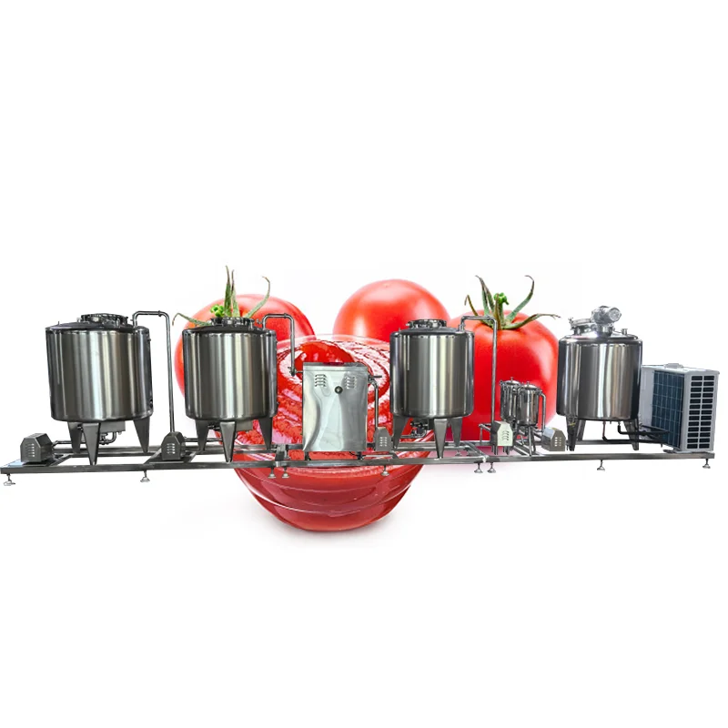 Concentrated tomato paste dilution processing tomato paste processing line