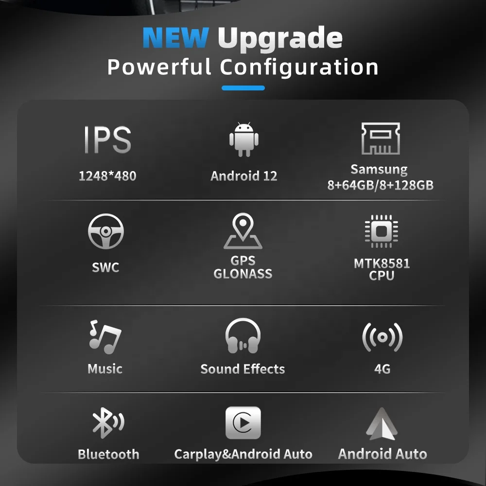 Android 12  Wireless Carplay GPS Radio BT 4G Car Full Touch Screen for Mercedes-benz a CLA GLA W176 2013-2018