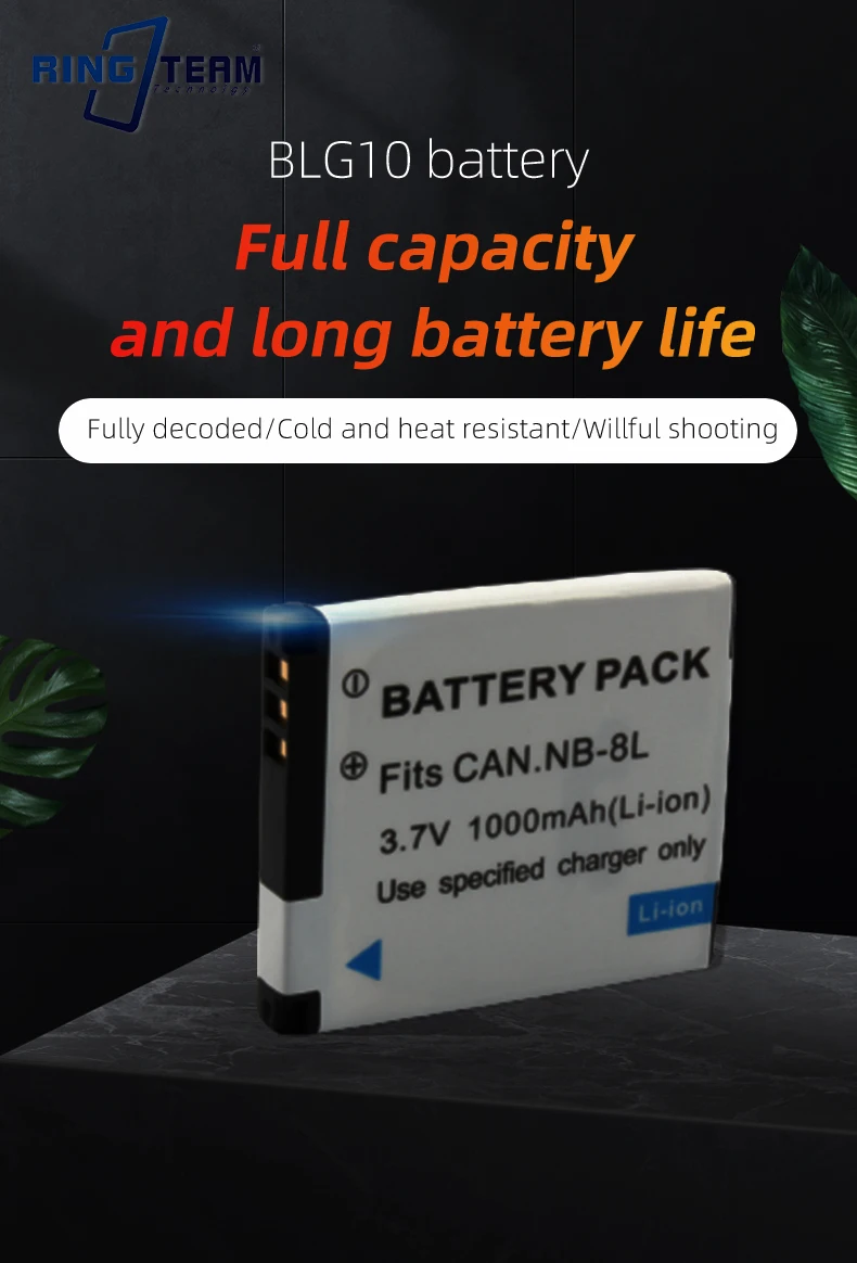 Camera Battery NB 8L NB8L NB-8L for Canon PowerShot A3300 A3200 A3100 A3000 A2200 A1200 IS 1000mAh 3.7V Batteries Accessories details