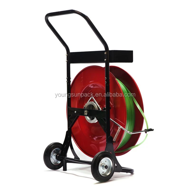 PP PET Straps Manual Strapping Dispenser for Barrel/Case Packaging Cart Tool