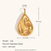 Irregular water drop pendant