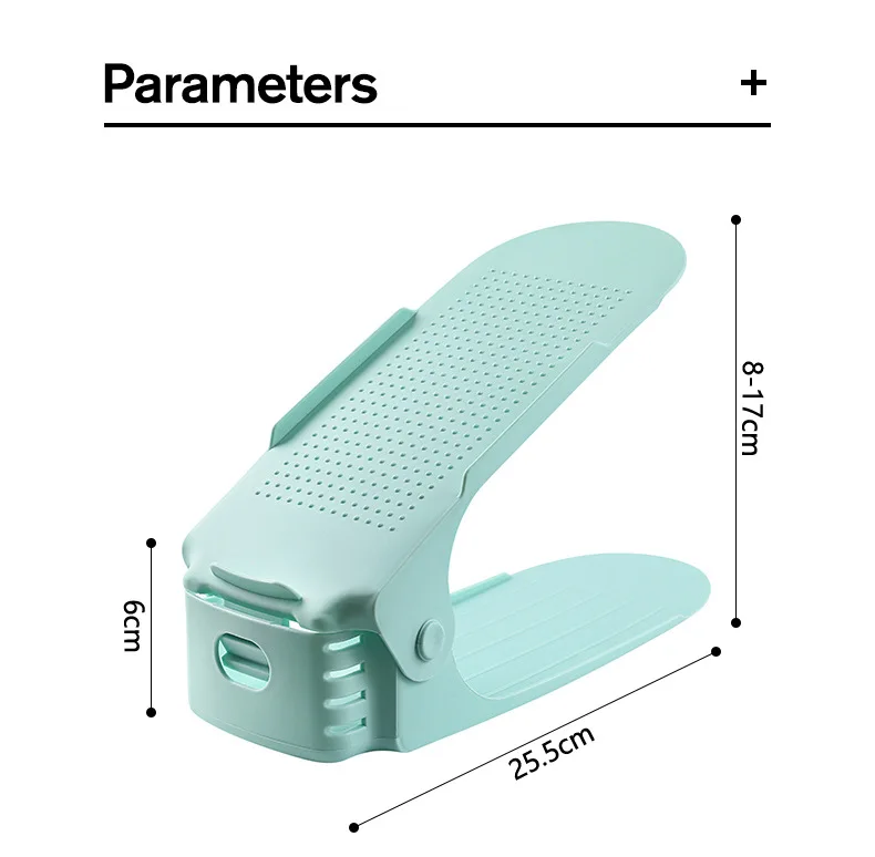 Adjustable storage double-layer thickened shoe rack Layered shoe support household dormitory storage rack shoe cabinet factory