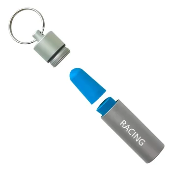 P10 Portable Aluminium Tube Racing Earplugs Soundproof Motorcycle Ear Plug Protector Metal Case Container Hearing Protection