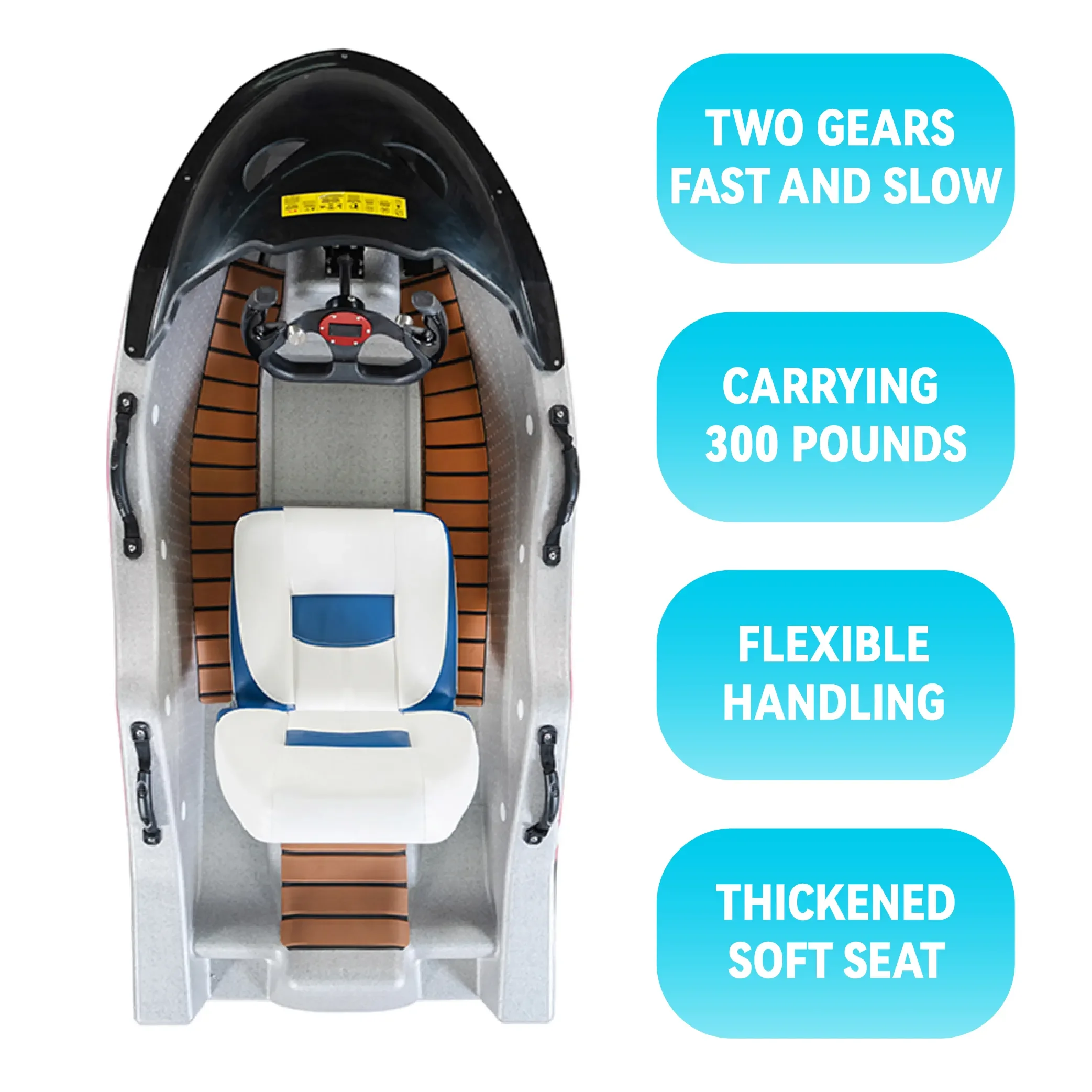 Mini Electric Racing Boat with High Speed Lithium Battery Powered Water Entertainment Jet Ski Surfboard Speed Karting Jet Ski