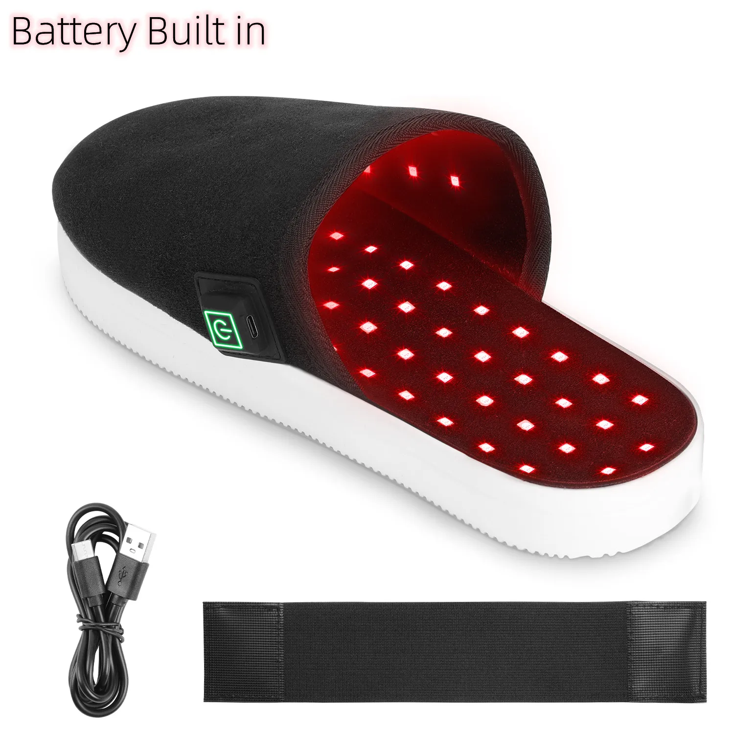 Перезаряжаемое устройство USB для терапии красным инфракрасным светом тапочки снятия боли в ногах терапевтическая Подушечка облегчения с