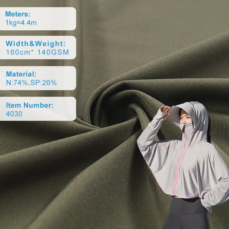 Factory Custom Breathable Sweatproof Fabric Strong Elasticity Good Durability Functional Fabric