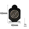 Metal miniature steel target with bullseye [Single Pack]