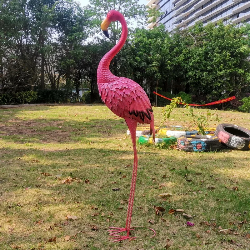 metal Pink Lovely Flamingo