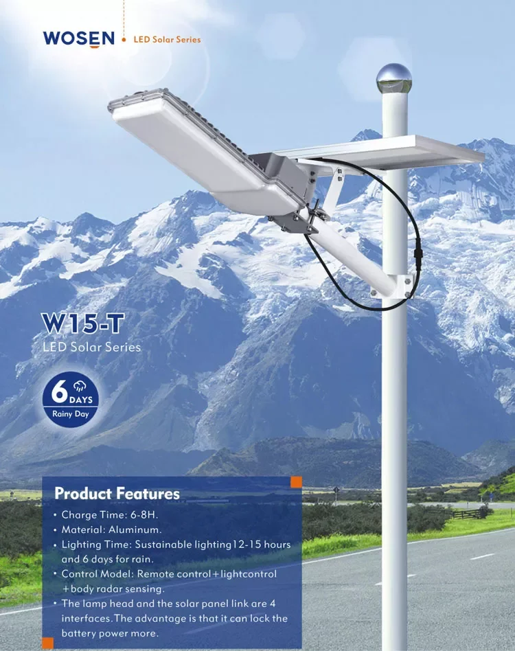 Ip65 Solar Panel Led Street Lights 150w 200w Solar Induction Street Lamp