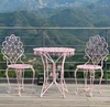 One table and two chairs (plum blossom powder)