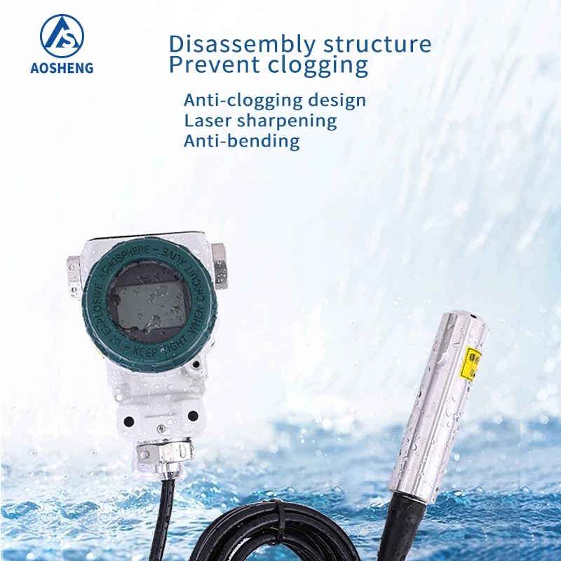 AOSHENG RS485 modbus аналоговый погружной датчик уровня топливного бака 5