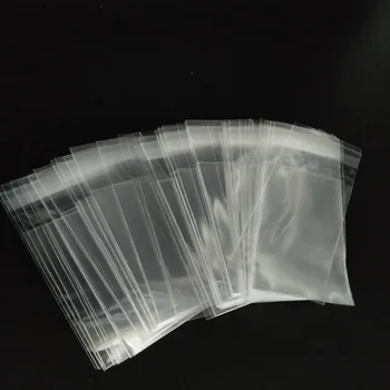 Clear Resealable Self Adhesive Opp Poly Cellophane Food Candy Jewelry Gift Bags Packing Plastic Bag