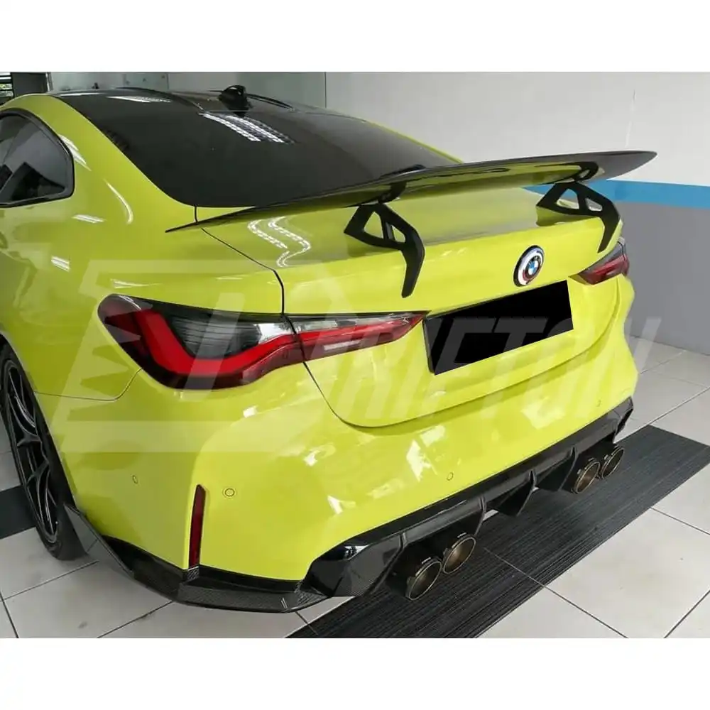 AD Style Carbon Fiber Rear Spoiler for BMW G82 M4 GT Wing