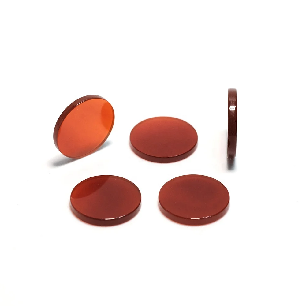 Natural Stone Red Agate Double Flat Coin Polished Thin Slices Agate Loose Gemstone
