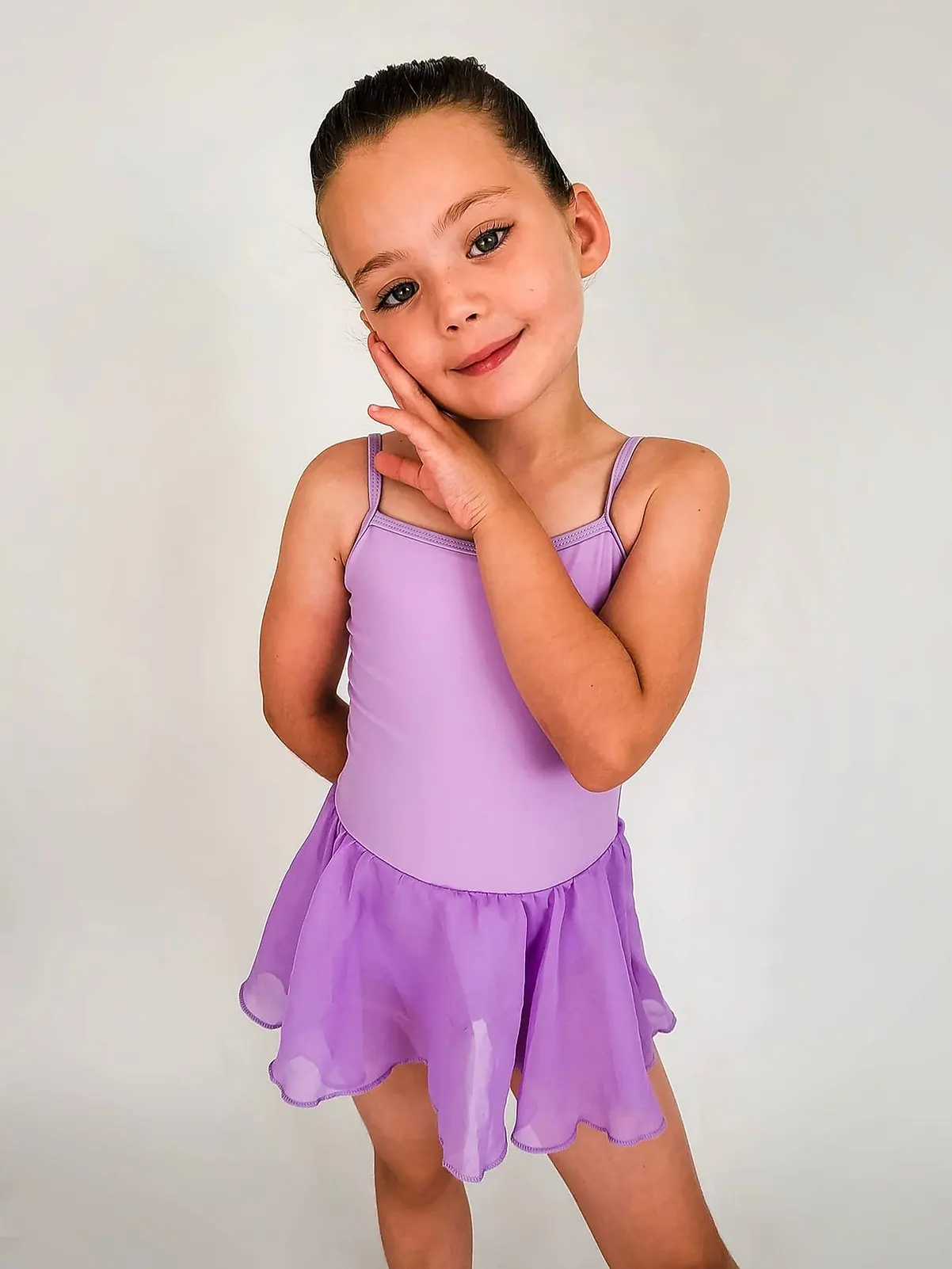 IBAKOM Girls Ballet Dance Dress Swan Lake Sling Strap Lace Pearl Embroidery Camisole Gymnastic Leotard Tutu Costume Figure Skating Dancewear Ballerina