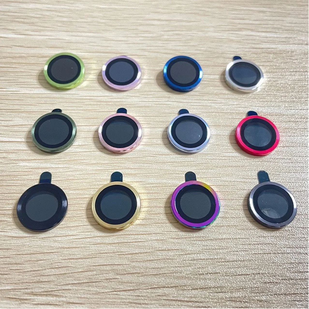 Hot Sale CD Pattern Camera Lens Protector Colorful Tempered Glass Lens ...