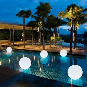 Factory Directly Sale Colorful Rechargeable IP67 Plastic Led Sphere Lamp