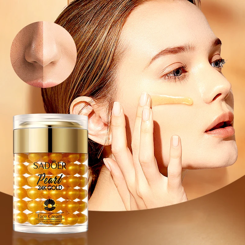 SADOER 24k Gold Pearl Collagen Cream - Anti-Wrinkle Moisturizer