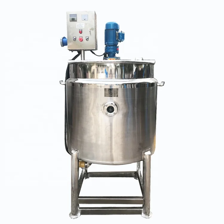 Jacket Mixing tank Palm Oil Mixing tank 500L Volume Stainless Steel Heating Liquid Soap Making Machine