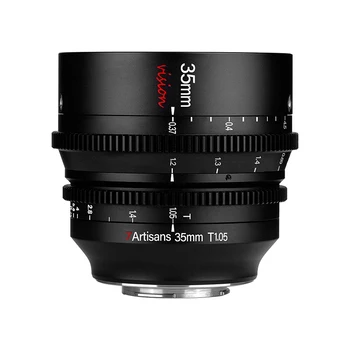 7Artisans 35mm T1.05 Manual Focus Large Aperture Vision Cine Lens for E/R/L/FX/M43 Compatible with Sony E-Mount Camera