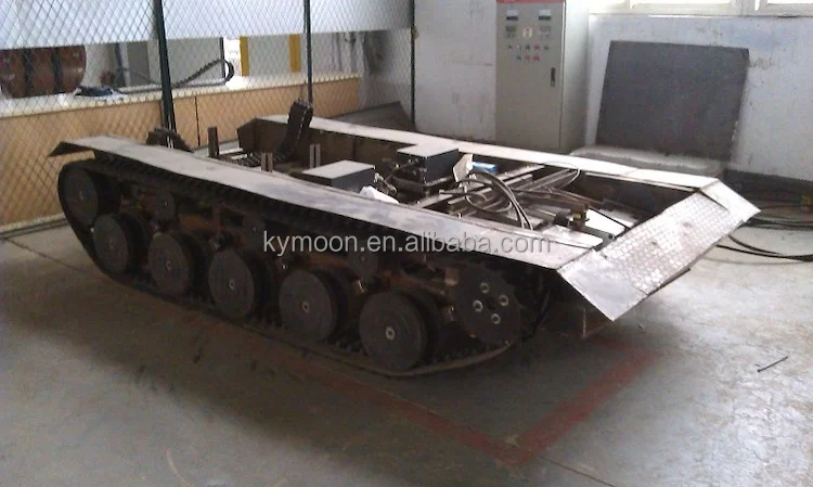 Rubber Tracked Machine Load 100kg 200kg 300kgs 400kgs 500kgs 600kgs 700kgs 800kg Tracked Platform Rubber Crawler Undercarriage