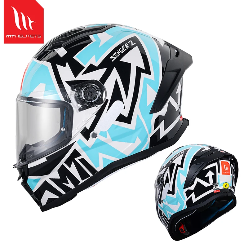 MT Stinger Full Face Helmets Professional Motorcycle Protection
