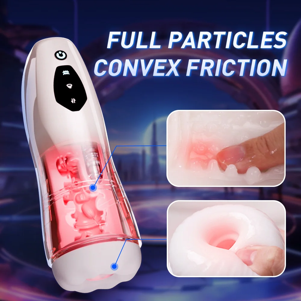 Automatic Suction Vibrator Realistic Artificial Vagina Masturbating Adult Sex Toys Male Masturbator Cup