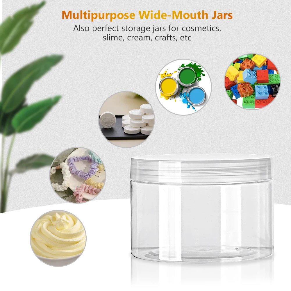 Hot Sellingn 500g Transparent Plastic Pet Round Storage Food Jar with Screw  Cap - China Round Pet Plastic Storage Food Jar, 500g Round Plastic Food Jar  with Screw Cap