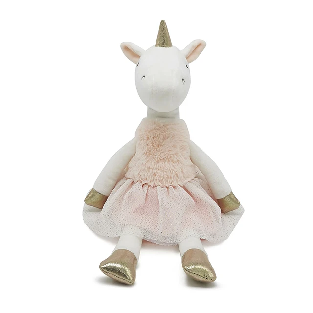 Hot Sale Soft Cute Stuffed Plush Animal Huggable Ballerina Plush Unicorn Toy