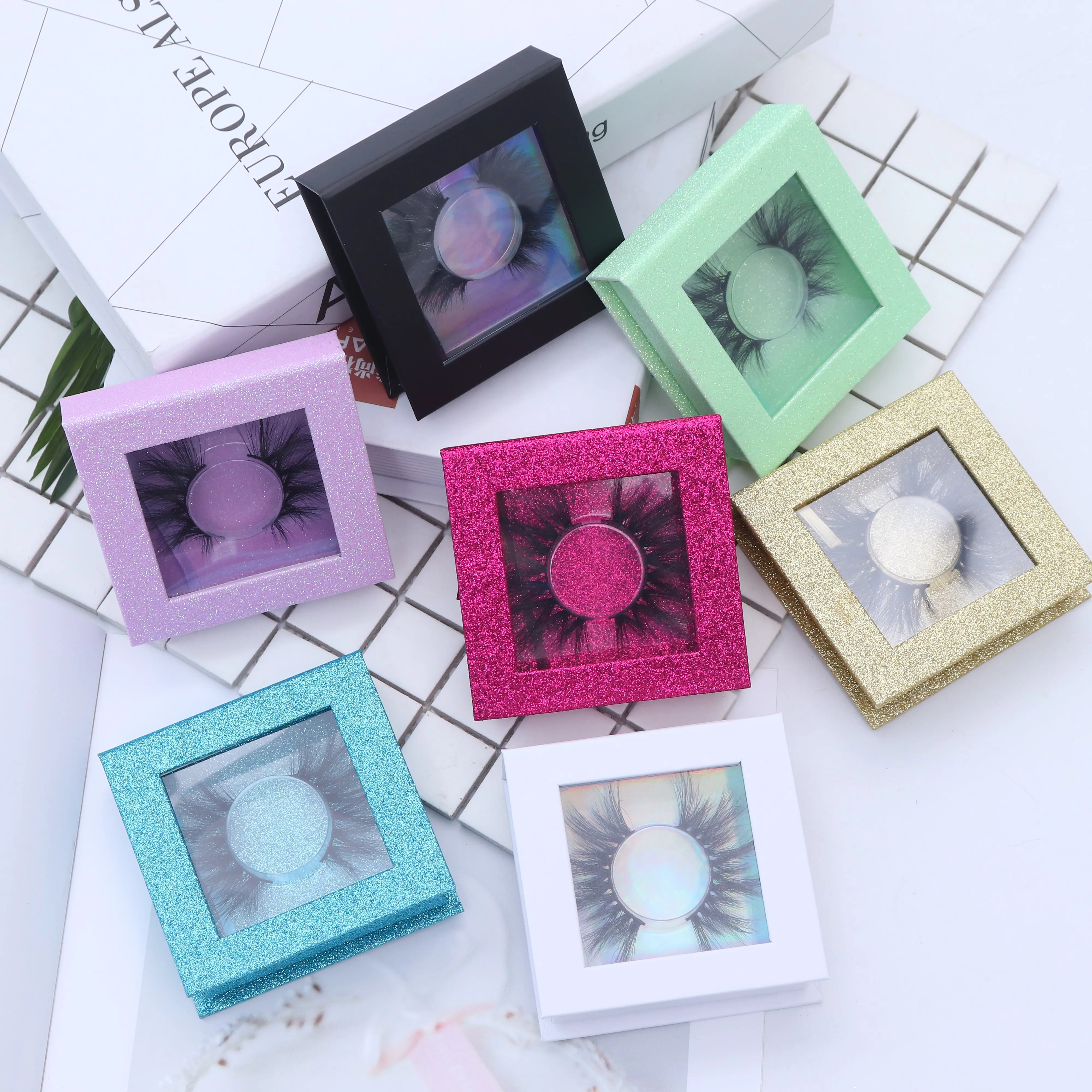 Высокое качество, новые цветные накладные ресницы, толстые, Преувеличенные, удобные, цветные накладные ресницы, ручная работа, одна пара