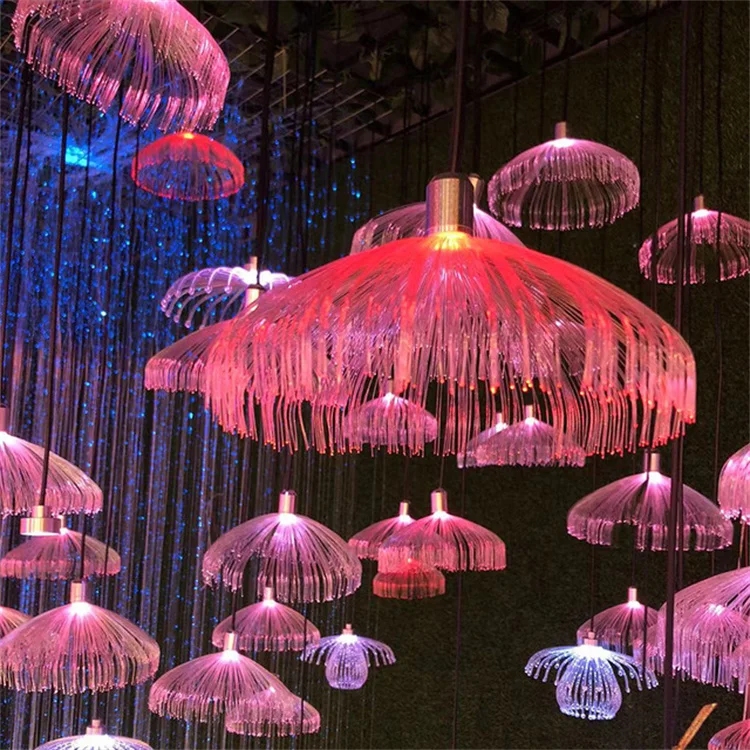 JELLYFISH　コンポート　アンティーク Jelly Fish Chandelier – Opal Art Glass