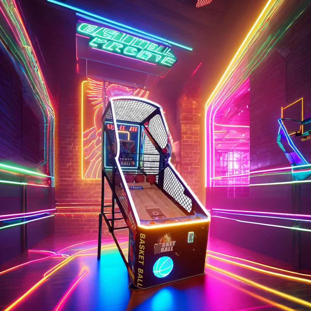 Amusement Equipment Shooting Basket Arcade Basketball Game Indoor Electronic Basketball Game