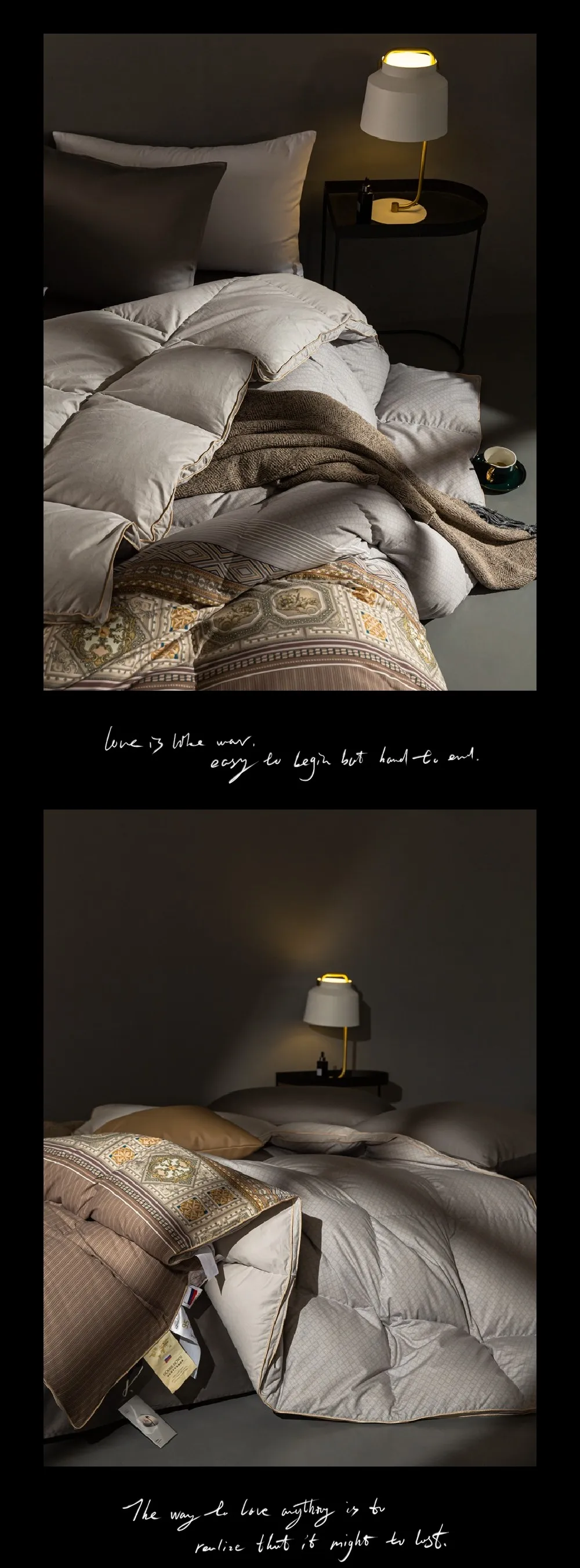 High Quality Alternative King Queen Duck Goose Feather Down Bedding