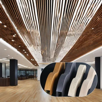 Aluminum Decorative Suspended False Metal Drop Ceiling Strip Ceiling Tiles