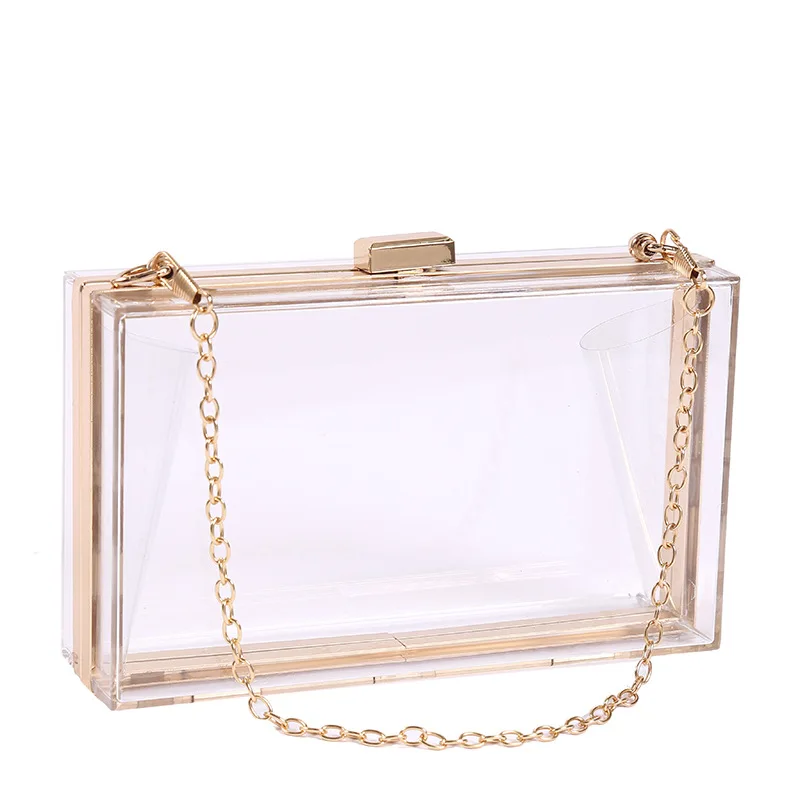 Women's Bags Acrylic Transparent Bags Colored Small Square Bags