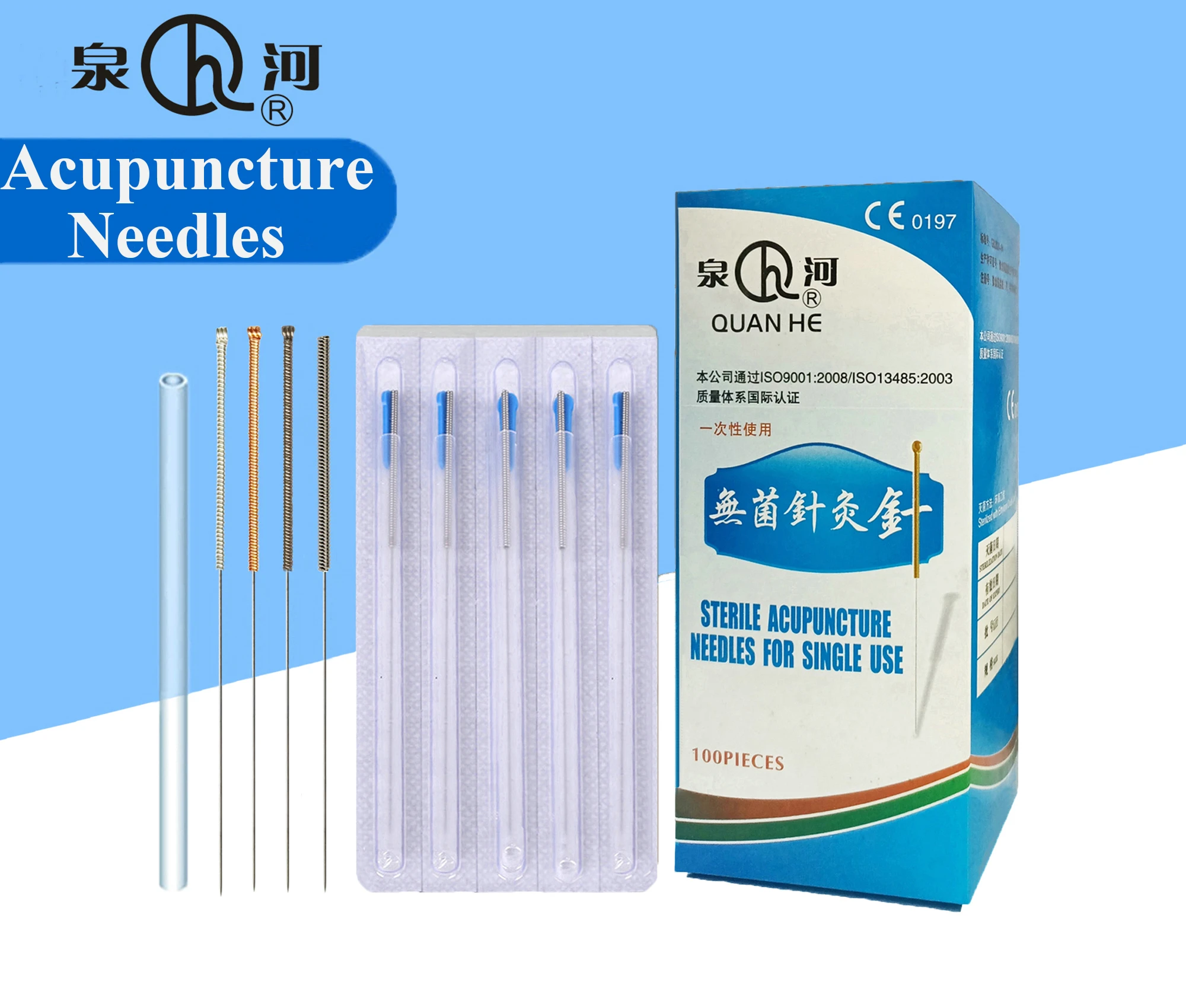 Dry Needling Agujas De Acupuntura Sterile Acupuncture Needles With Tube